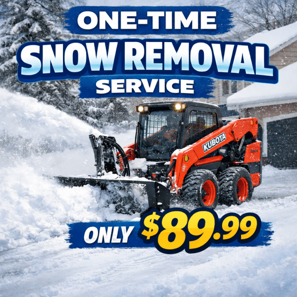 One Time Driveway Snow Removal (On Demand-Any Size) California